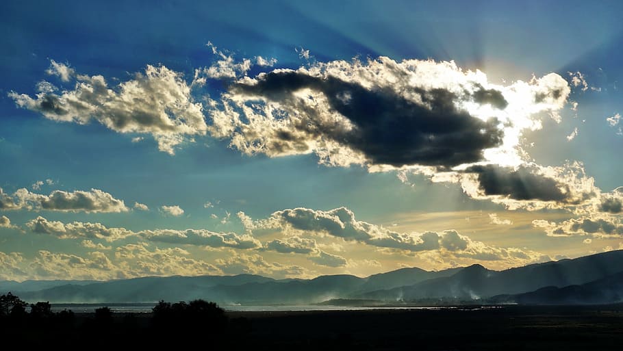 clouds, sky, sky clouds, blue sky clouds, nature, weather, white HD wallpaper