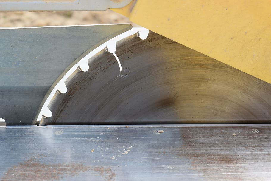 close-up photography of saw blade, table saw, table circular saw, HD wallpaper