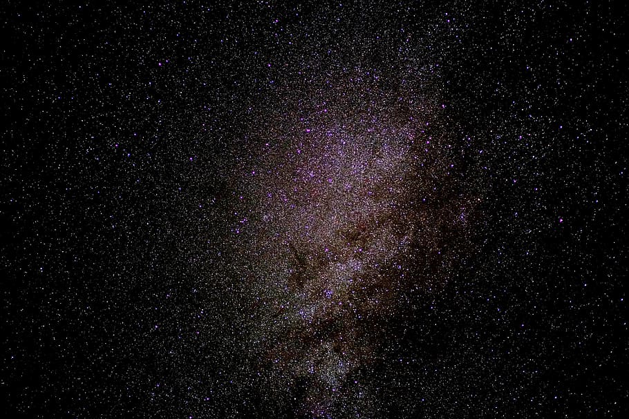 untitled, milky way, starry sky, galaxies, night sky, center, HD wallpaper