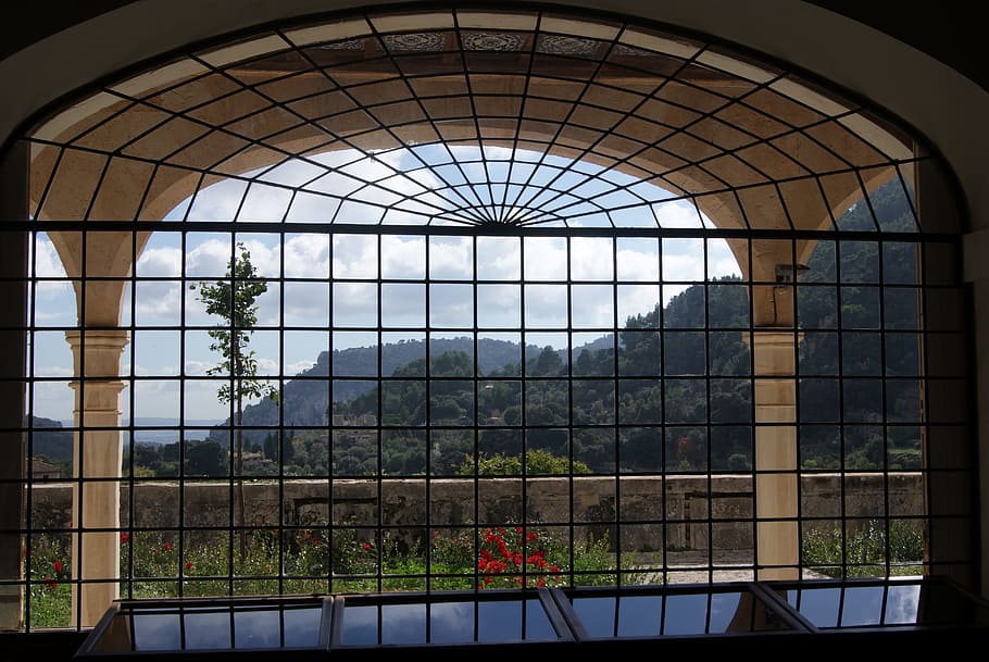 Window, Glass, View, Villa, Nobel, mallorca, chopin, architecture HD wallpaper