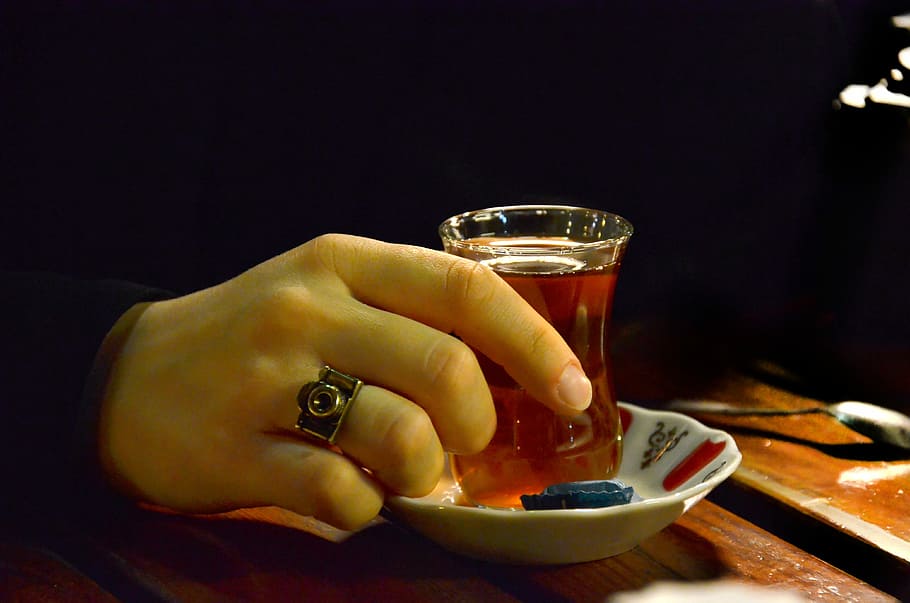 Tea, Ring, Human, Black And White, food and drink, table, no people HD wallpaper