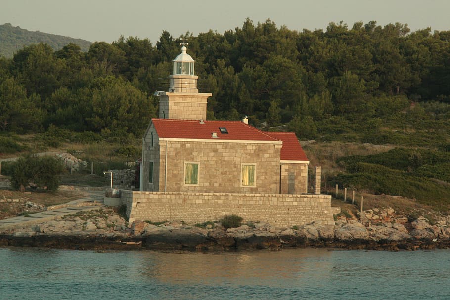 sucuraj, hvar, croatia, iceland, lighthouse, an island, architecture HD wallpaper