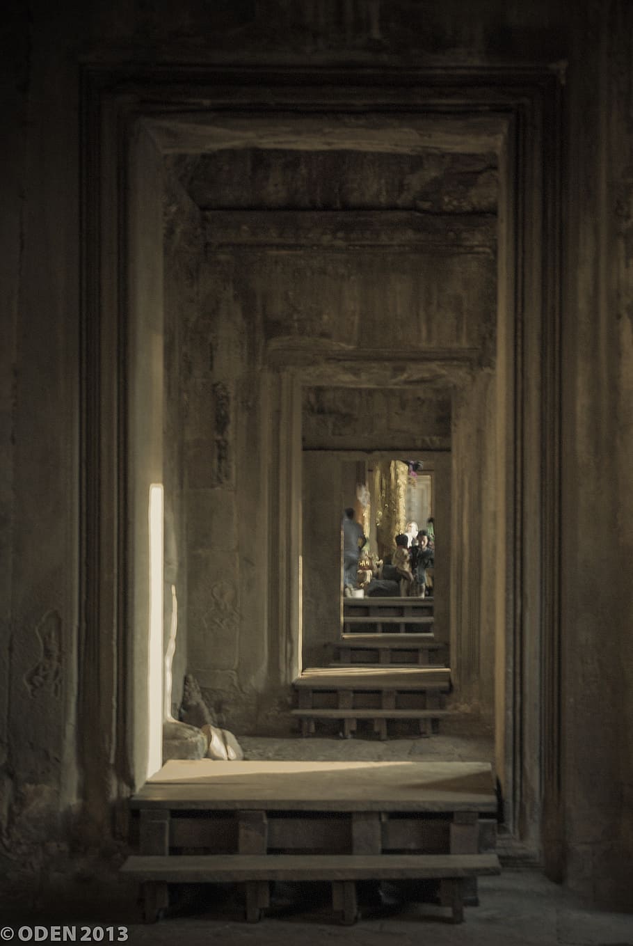 recursive, door, infinite, temple, stone, historical, angkor HD wallpaper