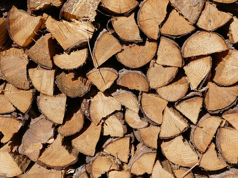 Wood, Fire, Fireplace, Firewood, Stack, firewood stack, barbecue HD wallpaper