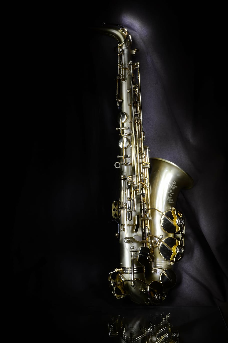 brass saxophone, alto, jazz, musical instrument, black background, HD wallpaper