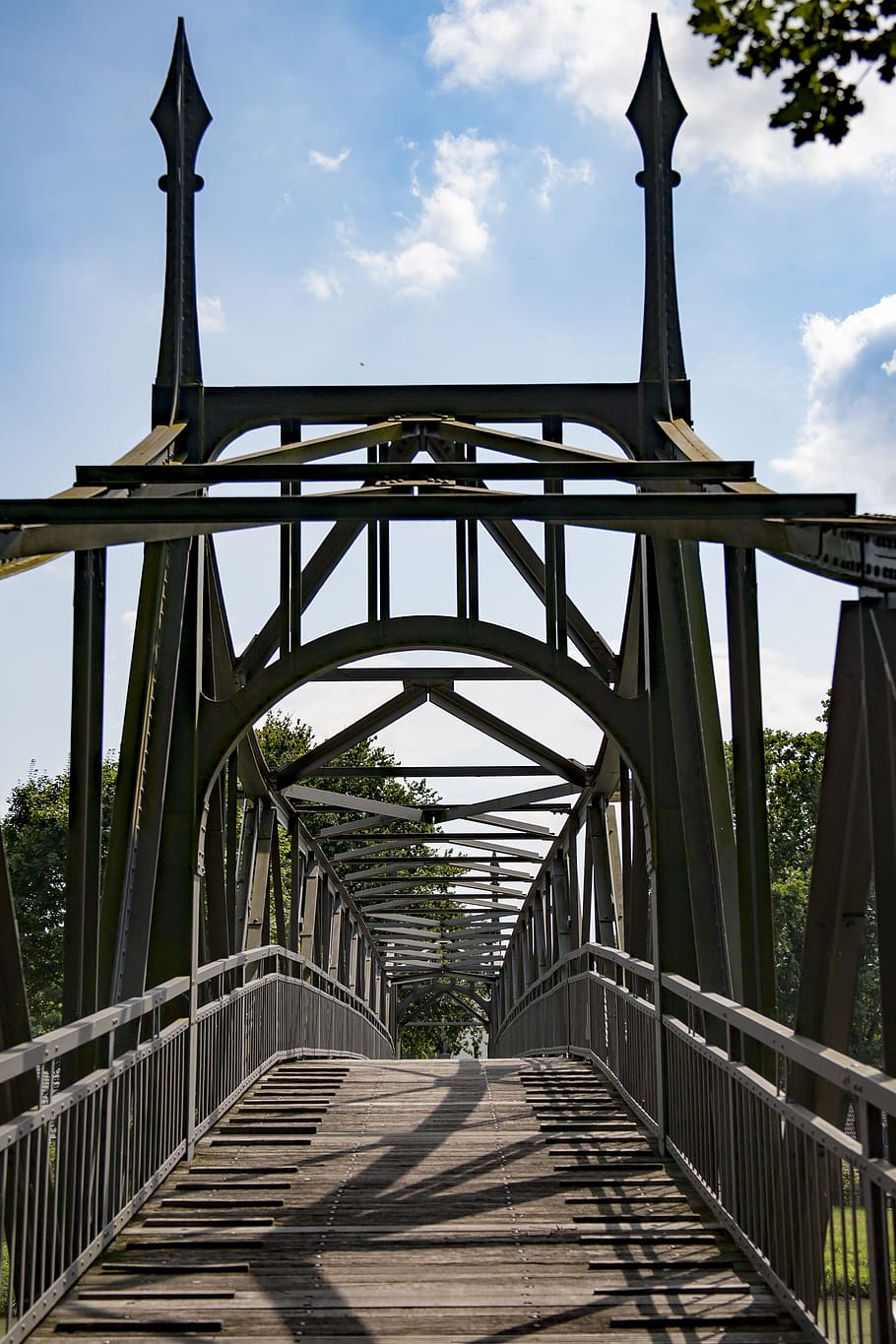 bridge, steel, architecture, construction, building, metal HD wallpaper