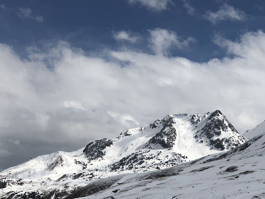 snow, mountain, panoramic, landscape, cold temperature, winter HD wallpaper