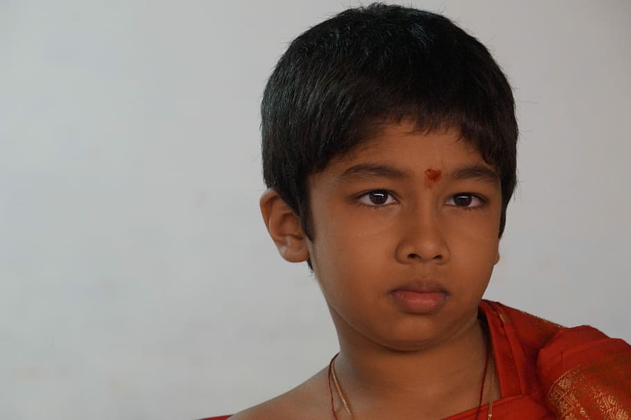 South Indian, Boy, Traditional Dress, portrait, child, children only