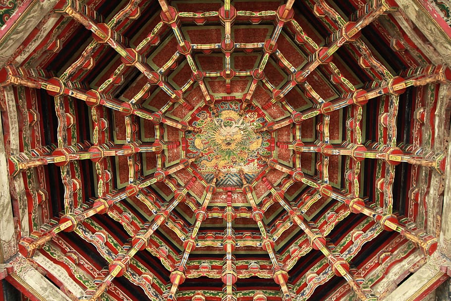 caisson, 廟-woo, gossip, architecture, cultures, old, full frame HD wallpaper