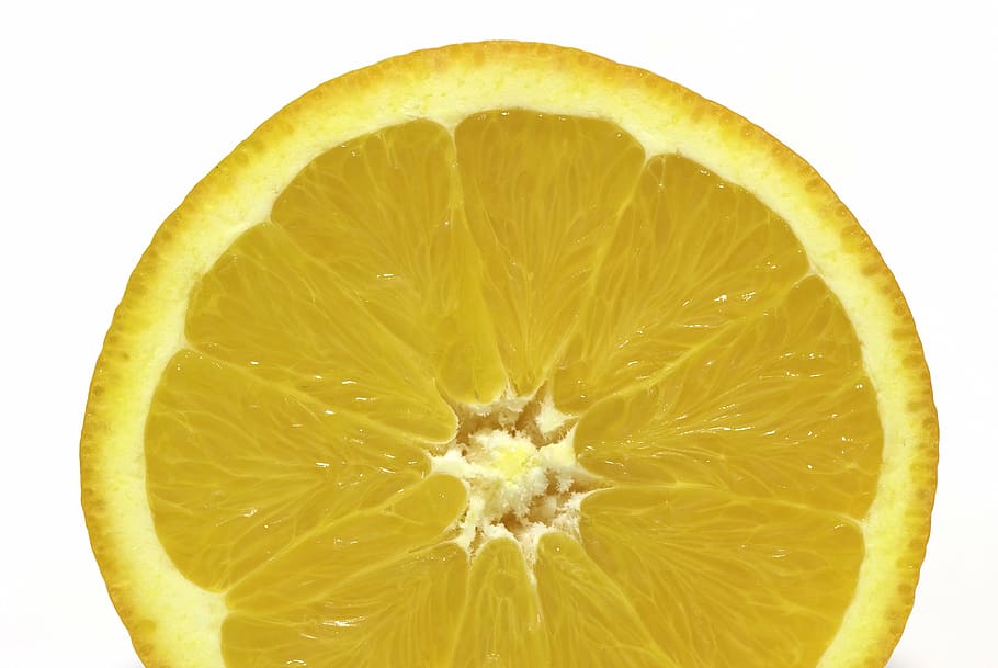 sliced lemon, orange, fruit, food, citrus Fruit, freshness HD wallpaper