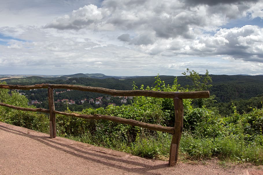 thuringia germany, landscape, thuringian forest, cloud - sky HD wallpaper