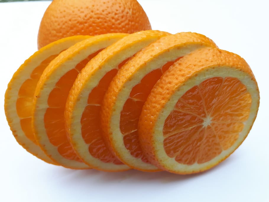 fruit, oranges, white, eating, nutrition, health, dessert, natural HD wallpaper