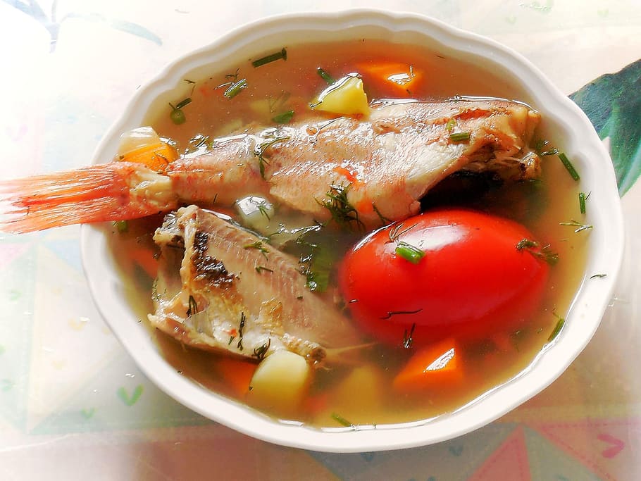 ear, first meal, soup, fish, cooking, food, food and drink HD wallpaper