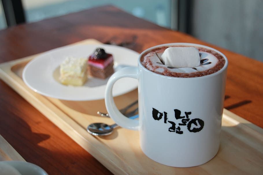 Coffee, Cake, Mood, Break, text, indoors, food and drink, communication HD wallpaper