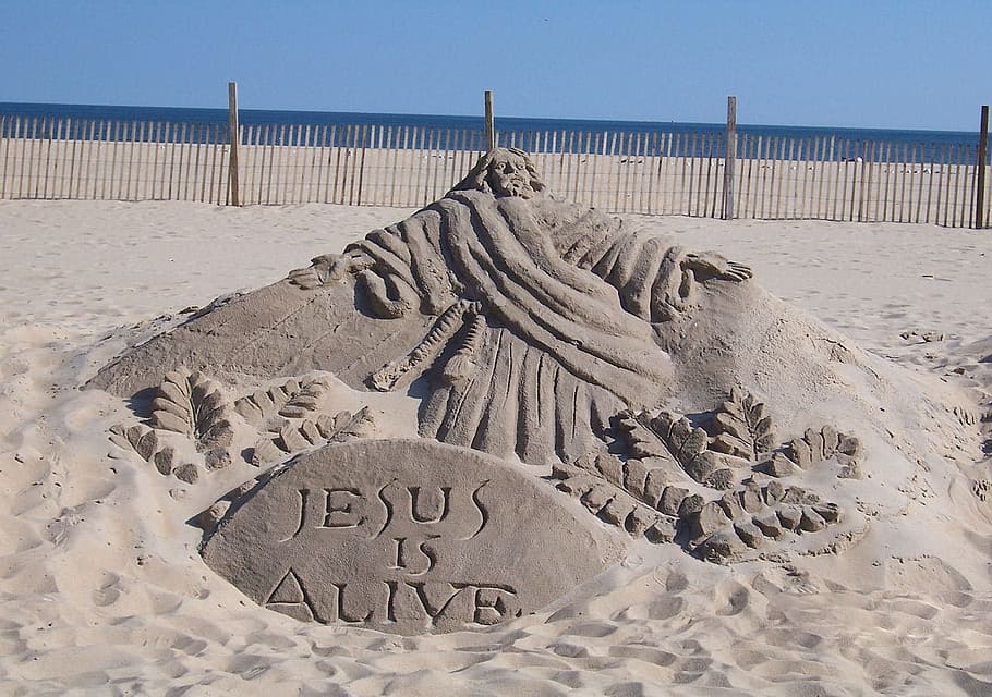 Architecture, Landscape, Objects, still, life, jesus, sand HD wallpaper