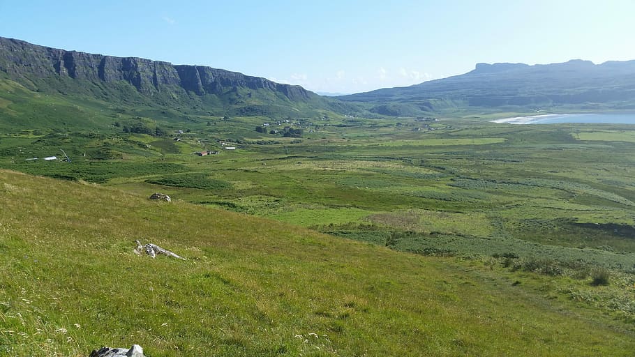 Eigg, Ridge, Island, landscape, field, nature, grass, no people HD wallpaper
