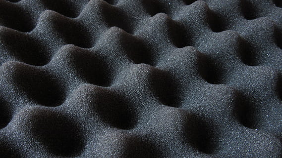 gray egg tray, packaging material, foam, grey, wavy, abstract HD wallpaper