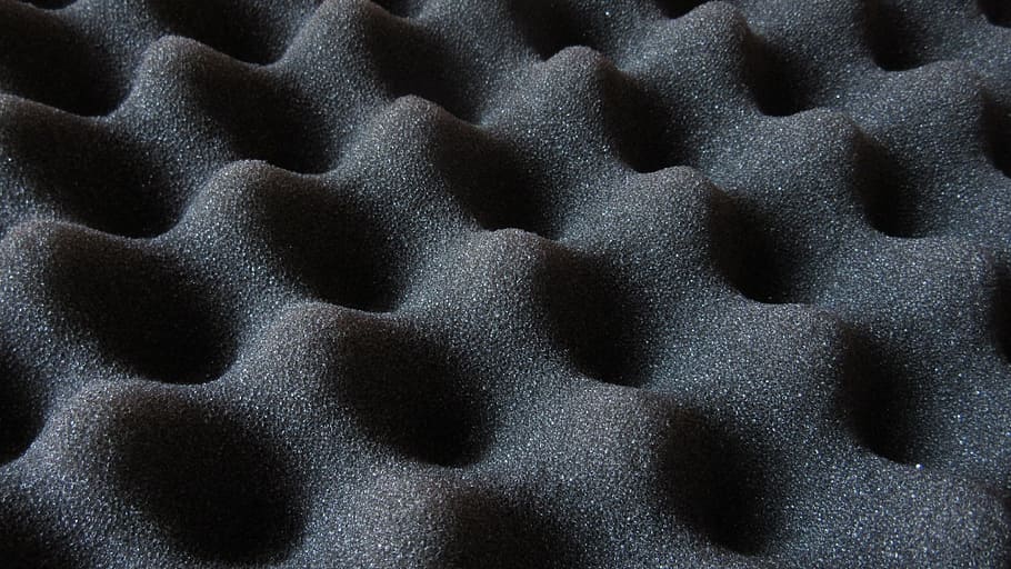 gray egg tray, packaging material, foam, grey, wavy, abstract HD wallpaper