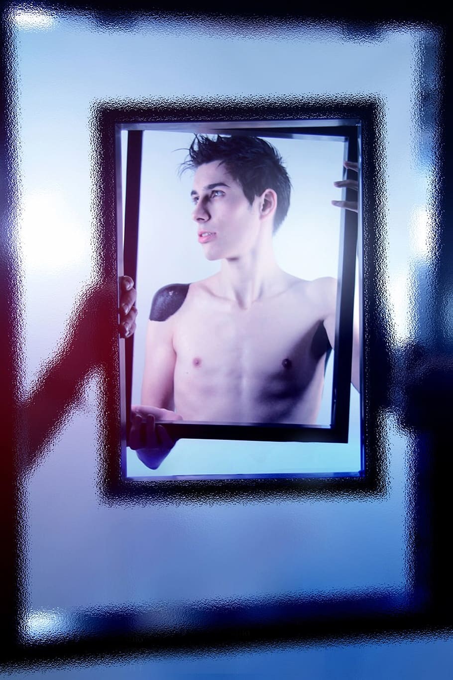 picture of man with frame, Magic, Man, Magician, Graphics, Portrait HD wallpaper