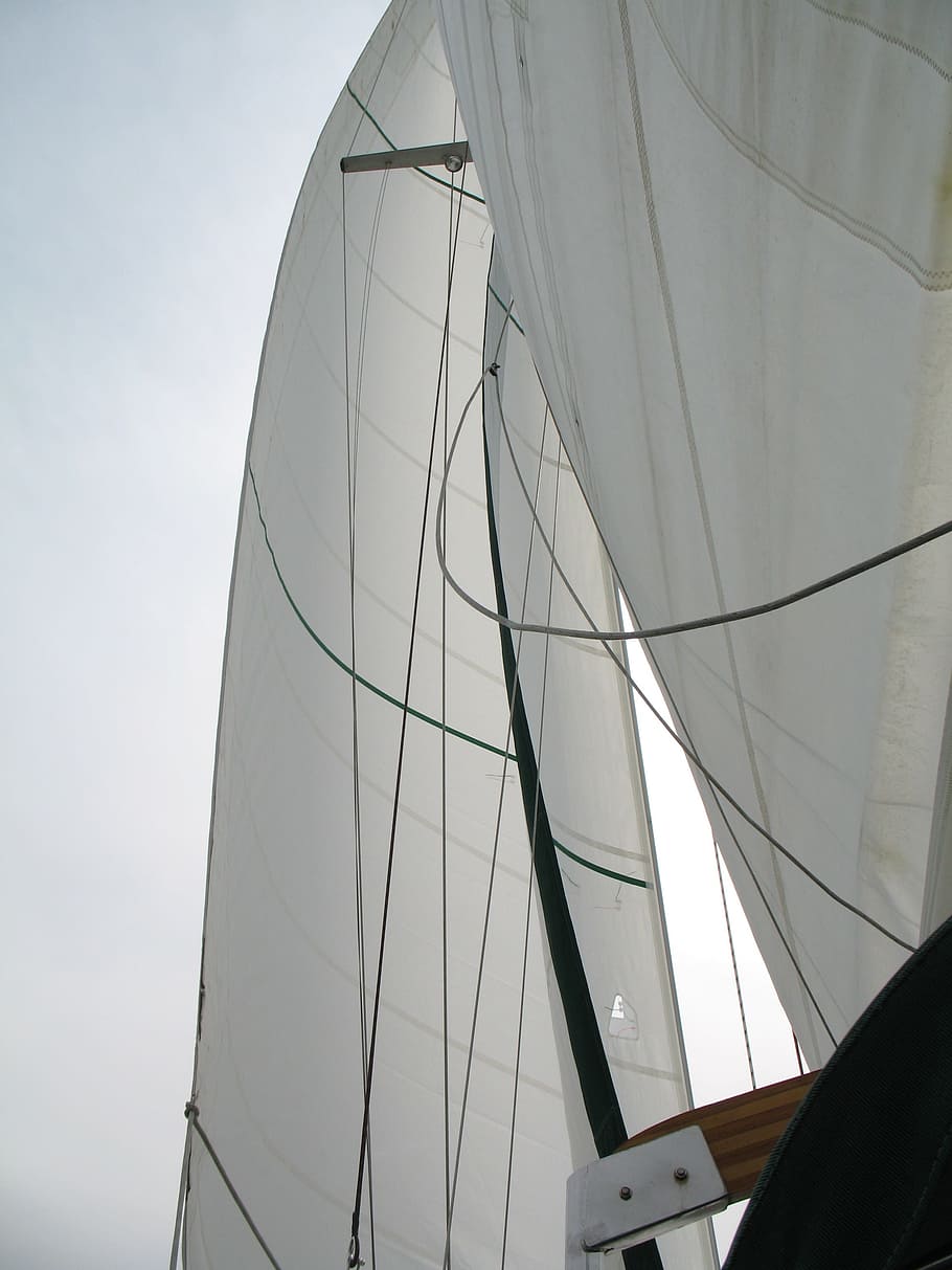 full sail, boat, ship, tradition, sea, sailing, yacht, water, HD wallpaper