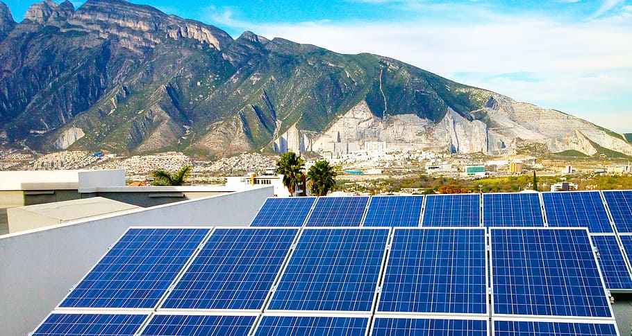 pile of blue solar panels, energy, photovoltaic, power, alternative
