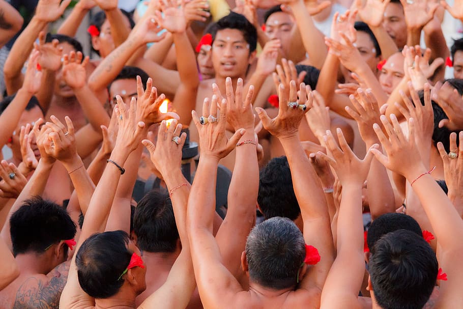 hands, bali, uluwatu, dance sideshow, bali dance, tradition