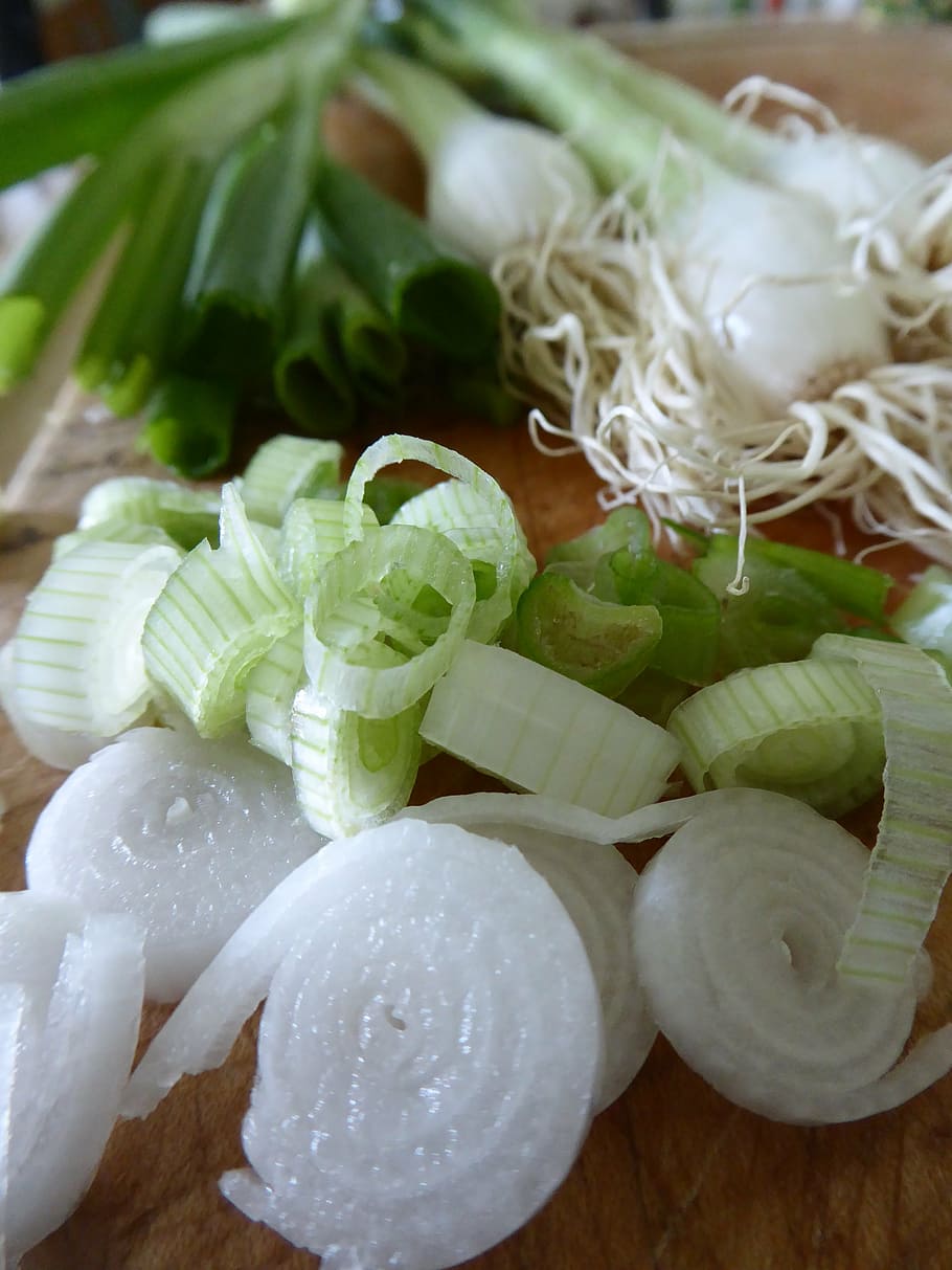 spring onions, vegetables, tuber, white, green, leek greenhouse HD wallpaper