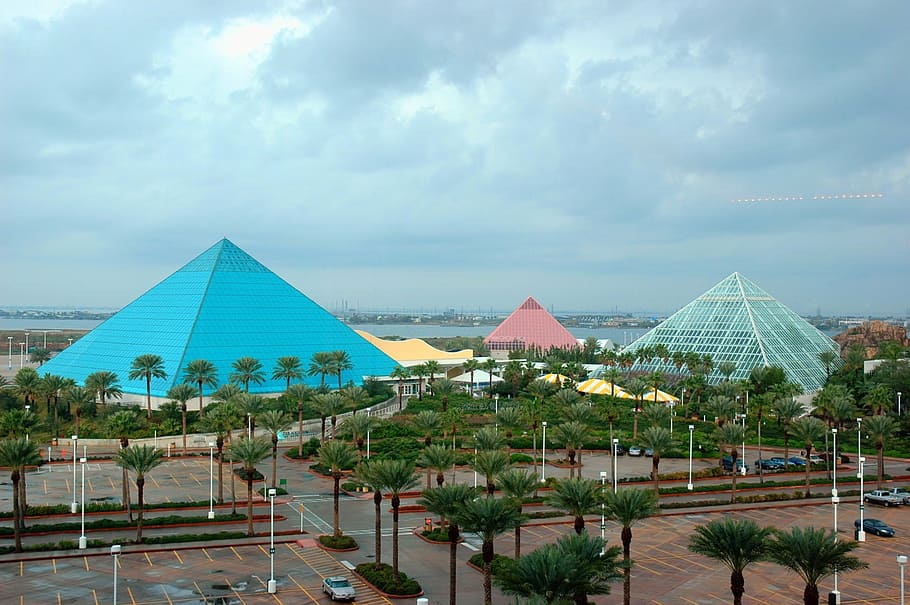 galveston, texas, pyramids, architecture, sky, cloud - sky HD wallpaper
