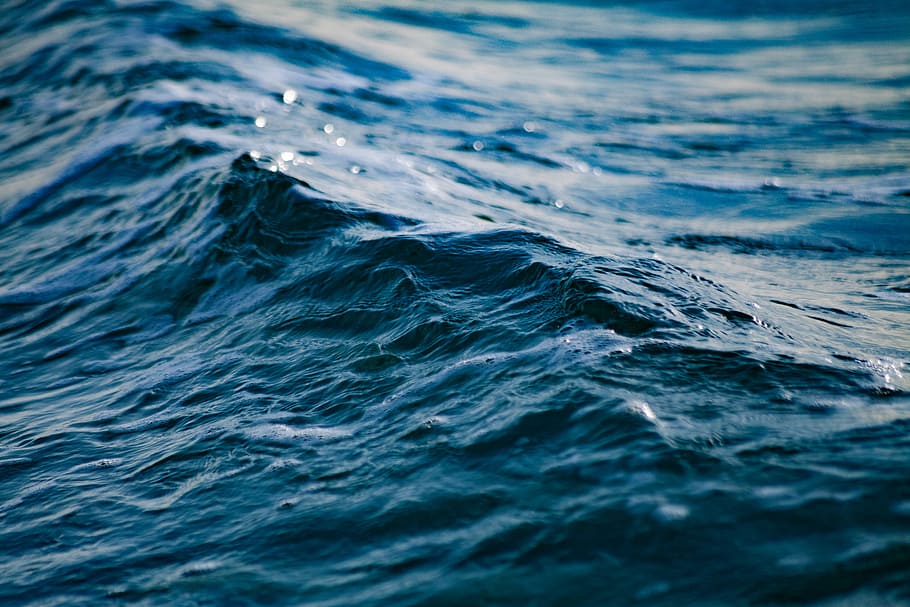 ocean wave, body of water wave, blue, sea, ripple, wafe, mood HD wallpaper