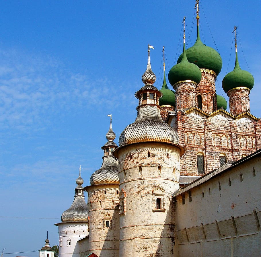 Russia, Temple, Monastery, Dome, religion, rostov, orthodoxy HD wallpaper
