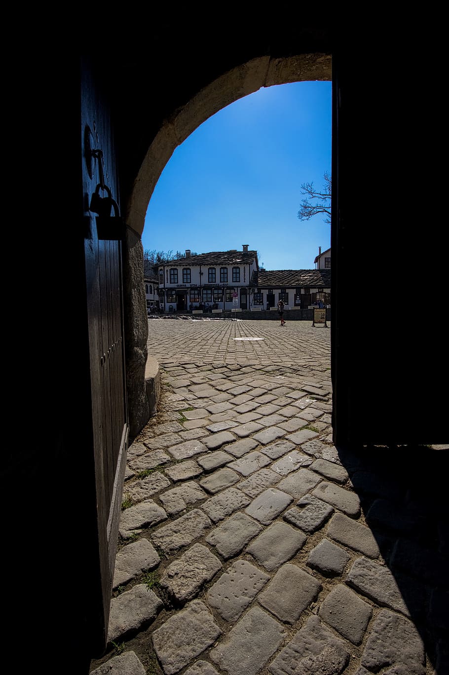 Cobblestone, Door, Opening, Old, Town, historic, ancient, europe HD wallpaper