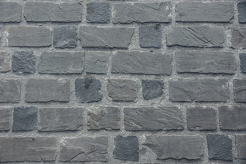 grey concrete wall, texture, structure, stone, background, stones HD wallpaper