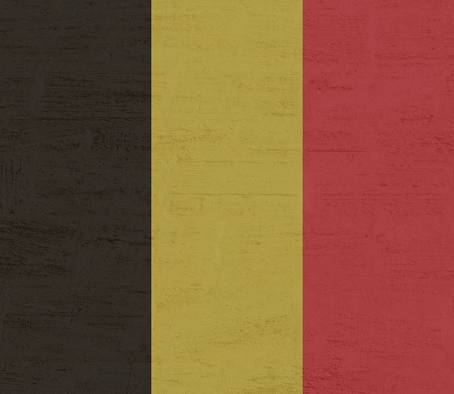 flag, belgium, yellow, built structure, wall - building feature HD wallpaper