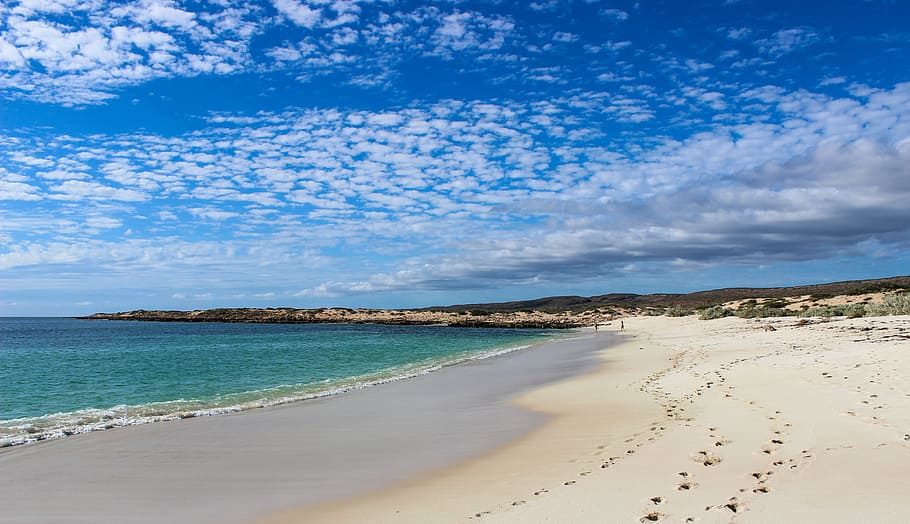 beach, landscape, sand, ocean, sky, summer, side, nature, holiday HD wallpaper
