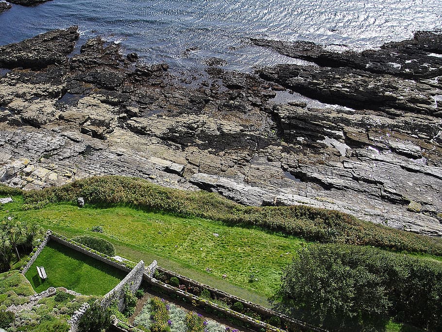 Cliffs, Seaside, Landscape, Nature, rock, water, coast, beach HD wallpaper