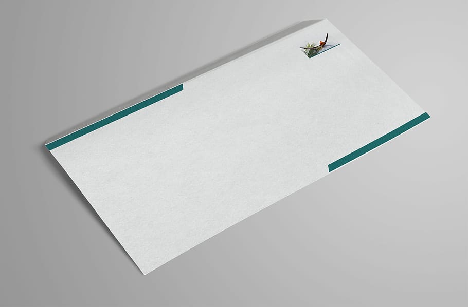 white and green envelope on white surface, Letters, Post, Office HD wallpaper