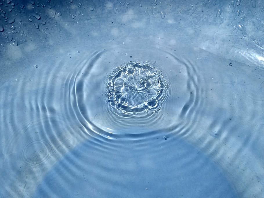 droplets, water, water droplets, transparent, splash, reflection, HD wallpaper
