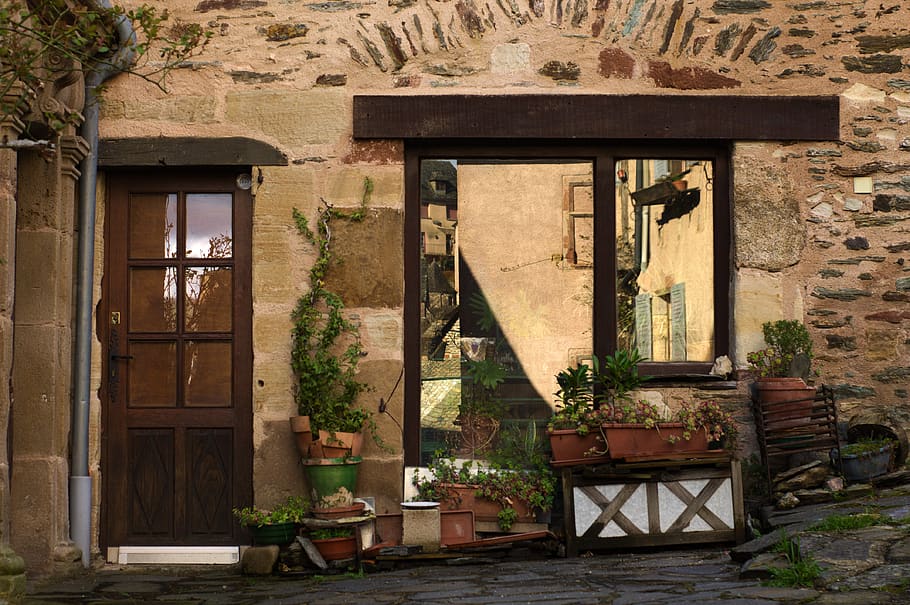 house, architecture, window, threshold, facade, built structure HD wallpaper