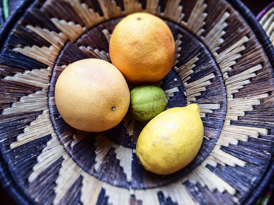fruit, basket, fresh fruit, vitamins, citrus, food, food and drink HD wallpaper