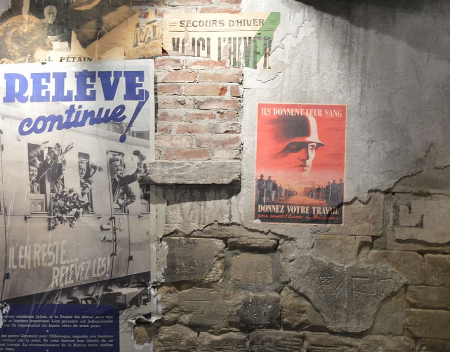wall, war, second world war, poster, propaganda, former, old HD wallpaper