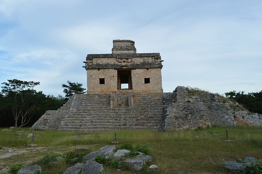 pyramid, mexico, maya, architecture, aztec, sun, tourism, cancun HD wallpaper