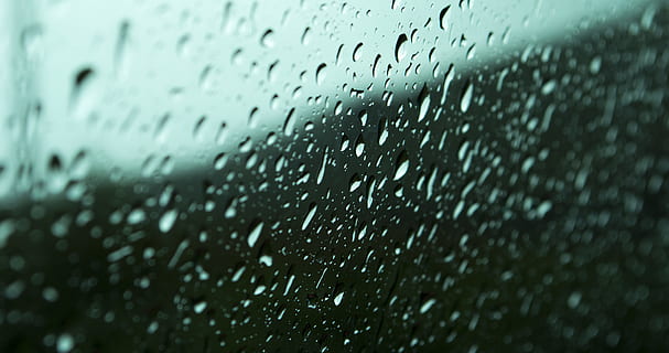 macro photography of droplets on glass, water dew on glass, rainy days HD wallpaper