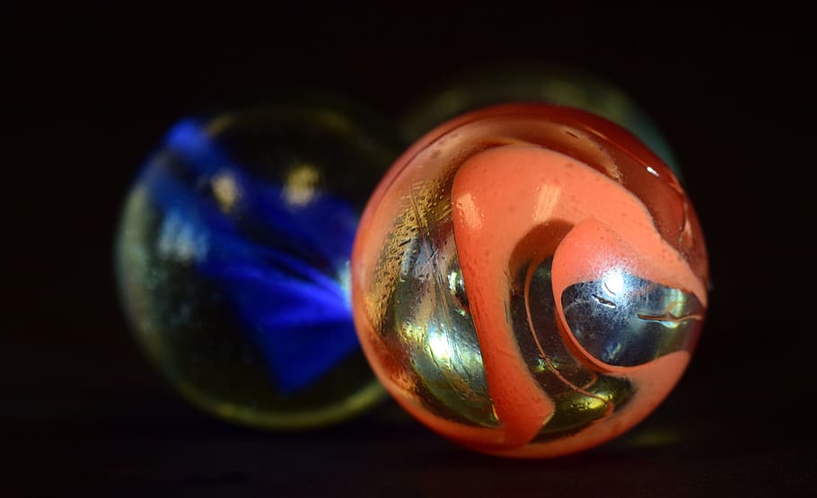 marble, about, marbles, red, blue, roll, glass, glass marble HD wallpaper