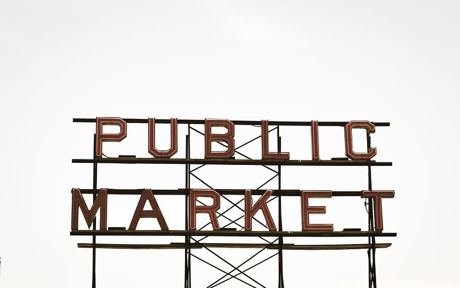 Public Market signage, brown, arts culture and entertainment HD wallpaper