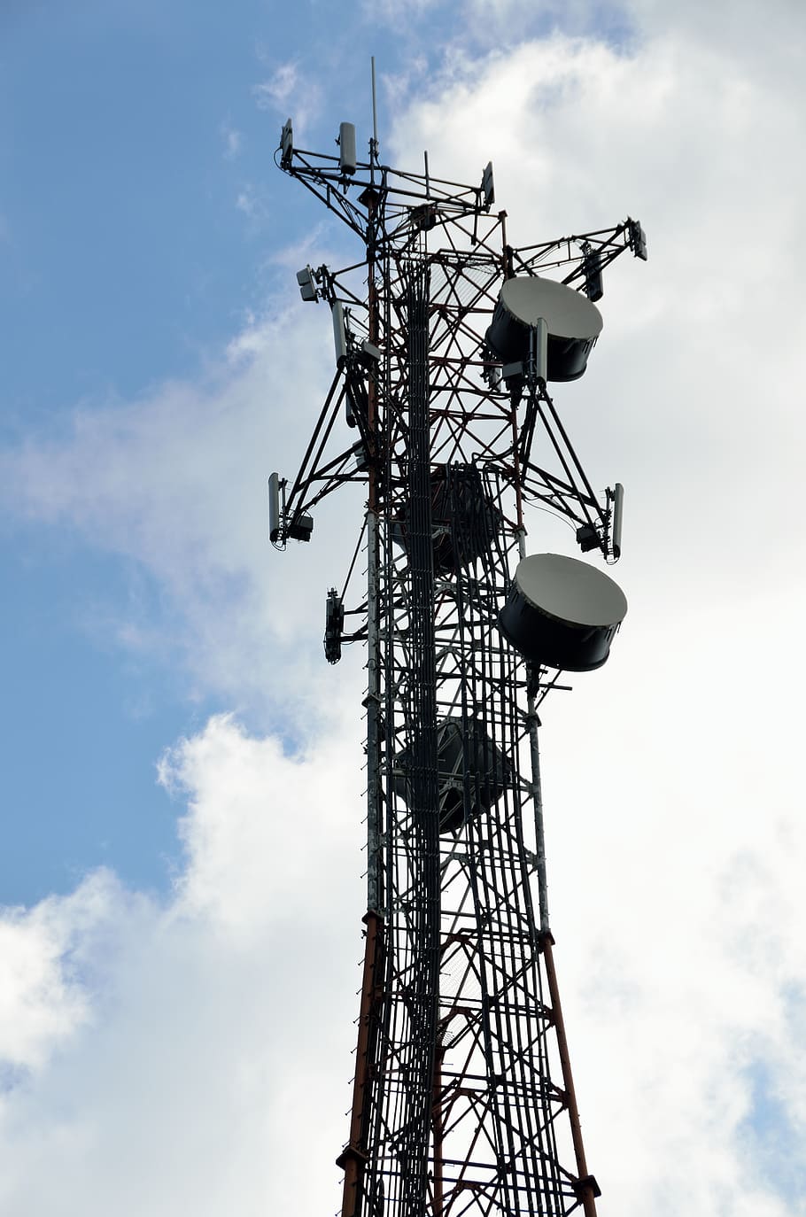 microwave tower, communication, radio, antenna, mobile, telecommunication, HD wallpaper