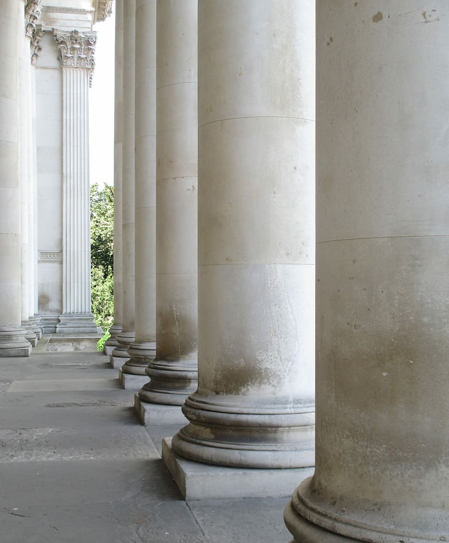 Building, Pillar, Architecture, Stone, exterior, column, historic HD wallpaper