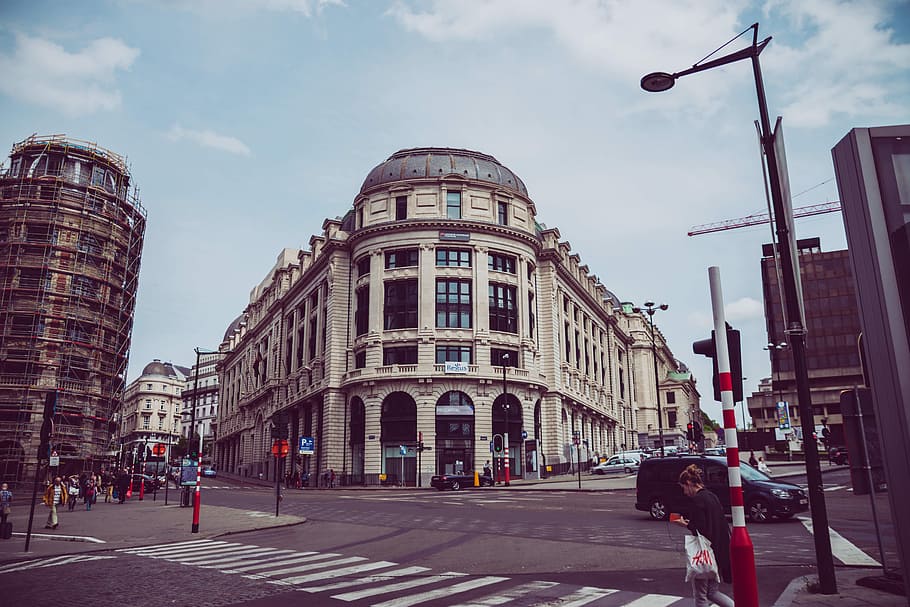 structure, infrastructure, architecture, windows, street, road HD wallpaper