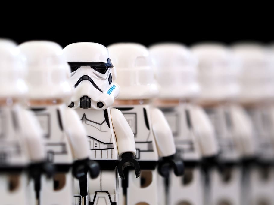 Stormtrooper Star Wars toy, lego, wrong, around, reverse, wrong way round, HD wallpaper