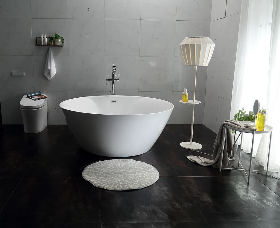 circle, bath, domestic room, indoors, no people, bathroom, domestic bathroom HD wallpaper