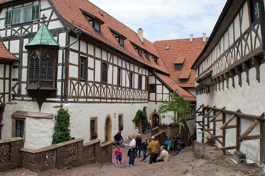 thuringia germany, castle, wartburg castle, eisenach, world heritage HD wallpaper